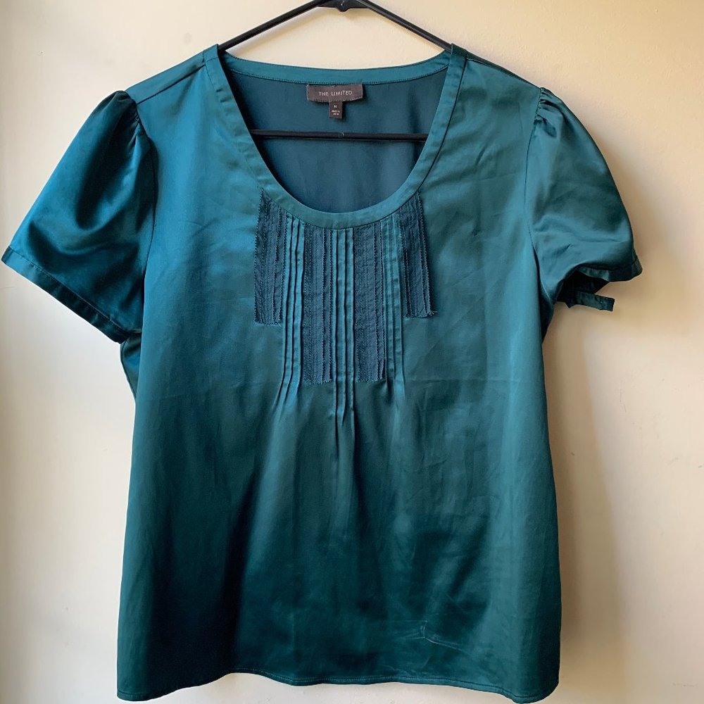 The Limited Green Blouse - M